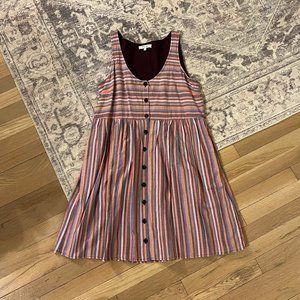 Happy Striped Madewell Dress Small